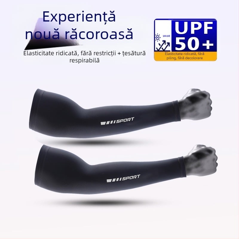 Manșon de protecție solară pentru pescuit de vară, pentru bărbați, pentru sporturi în aer liber, protecție UV, respirabil, cu uscare rapidă, protecție solară, manșon de gheață, en-gros