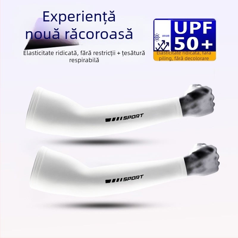 Manșon de protecție solară pentru pescuit de vară, pentru bărbați, pentru sporturi în aer liber, protecție UV, respirabil, cu uscare rapidă, protecție solară, manșon de gheață, en-gros