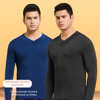 Haine de toamnă pentru bărbați, guler înalt, o singură piesă, cald, lenjerie intimă rezistentă la frig, cămașă subțire de bază, slim fit, haine superioare de toamnă și de iarnă