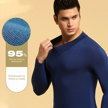 Haine de toamnă pentru bărbați, guler înalt, o singură piesă, cald, lenjerie intimă rezistentă la frig, cămașă subțire de bază, slim fit, haine superioare de toamnă și de iarnă