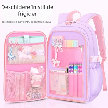 Nou ghiozdan școlar primar pentru fete, en-gros, cu nisipuri, capacitate mare, impermeabil, cu buzunare multiple, pentru copii, rucsac școlar