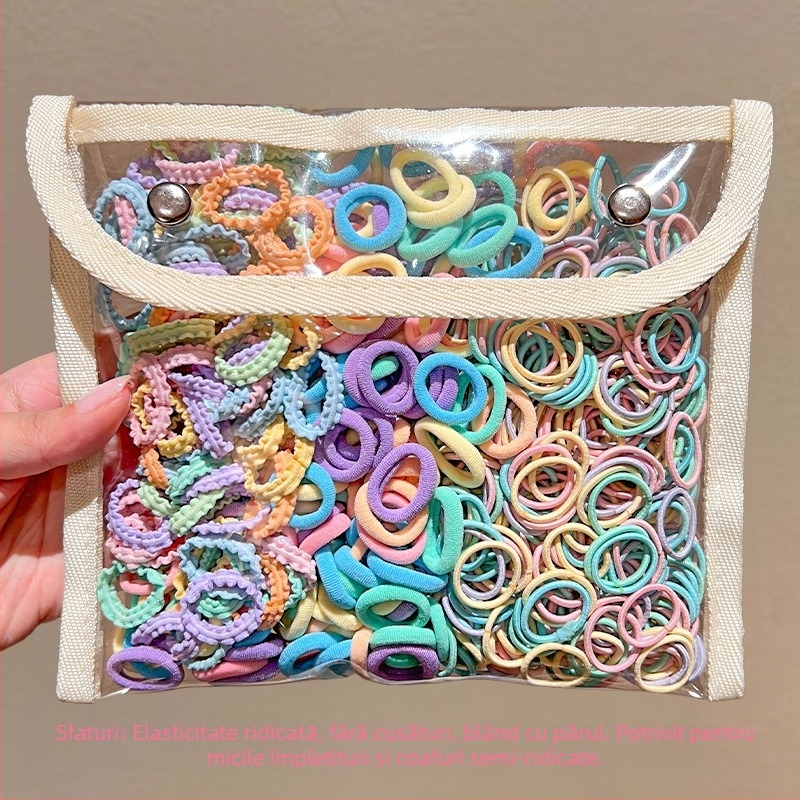 Bandă de cauciuc pentru copii, coardă pentru cap de dimensiuni mici, cravată pentru bebeluși, bandă de cauciuc mică, bandă de păr pentru fete, coarda pentru degetul mare, accesorii pentru pălării