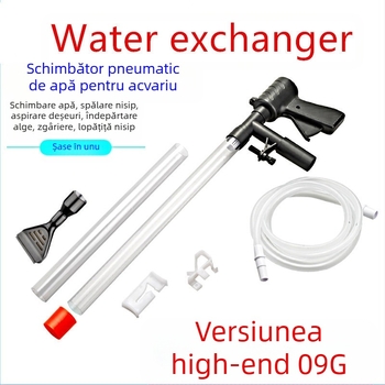 Pneumatic Bonsai Fish Tank Changer Water Changer Toaletă Dispozitiv de aspirare Manuală Nisip Apă Spălător Decontaminare Instrument de aspirare Drainer