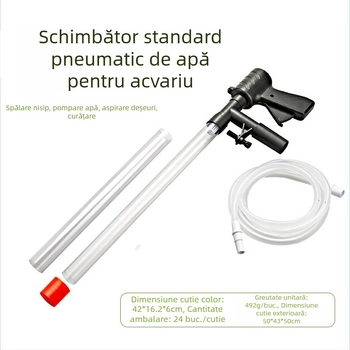 Pneumatic Bonsai Fish Tank Changer Water Changer Toaletă Dispozitiv de aspirare Manuală Nisip Apă Spălător Decontaminare Instrument de aspirare Drainer