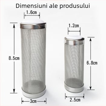 Manșon protector de admisie a apei din oțel inoxidabil, rezervor de pește, filtru de acvariu, filtru de butoi, ecran de admisie a apei, teacă de cristal pentru creveți