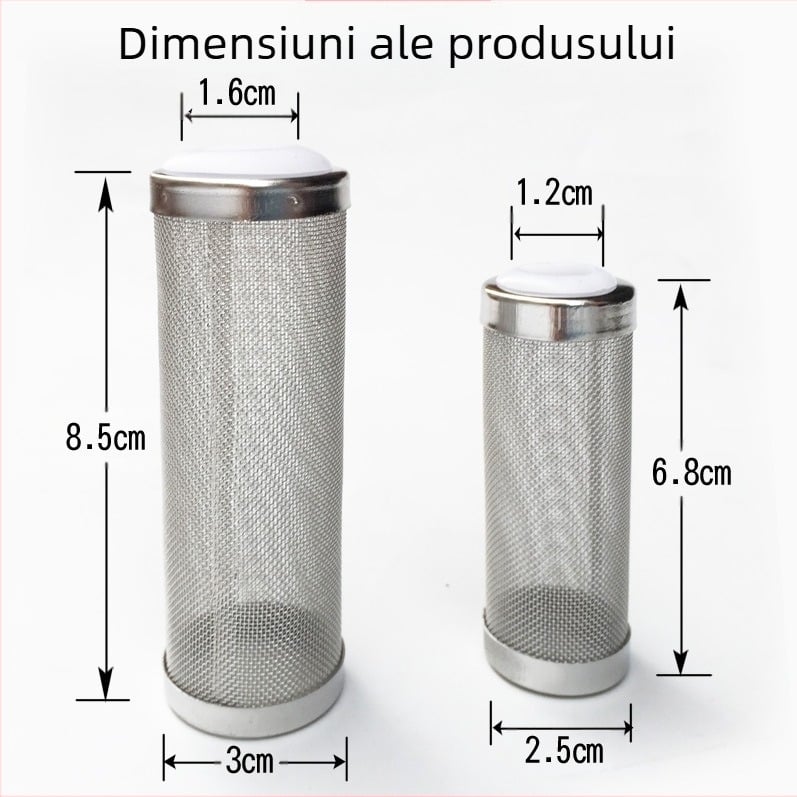 Manșon protector de admisie a apei din oțel inoxidabil, rezervor de pește, filtru de acvariu, filtru de butoi, ecran de admisie a apei, teacă de cristal pentru creveți