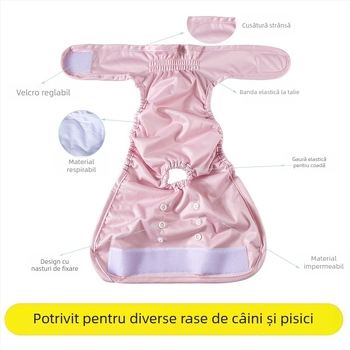 Pantaloni fiziologici pentru câini de companie, pantaloni de siguranță, pantaloni sanitari, pantaloni menstruali, pantaloni anti-hărțuire, contracepție anti-împerechere, Corgi Teddy