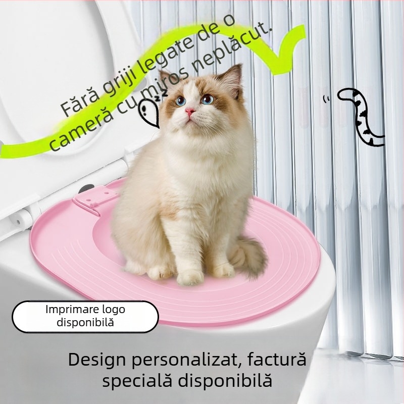 Litiera pentru pisici, deodorant mare, anti-nisip, pisică începătoare, toaletă îngroșată, antrenor de toaletă pentru pisici, outlet din fabrică