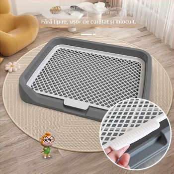 Toaletă pentru câini en-gros, tip plat, pisoar pentru câini mici, bazin cu nisip, placă de urină de dimensiuni mari și medii, rahat, toaletă pentru câini, artefact pentru caca