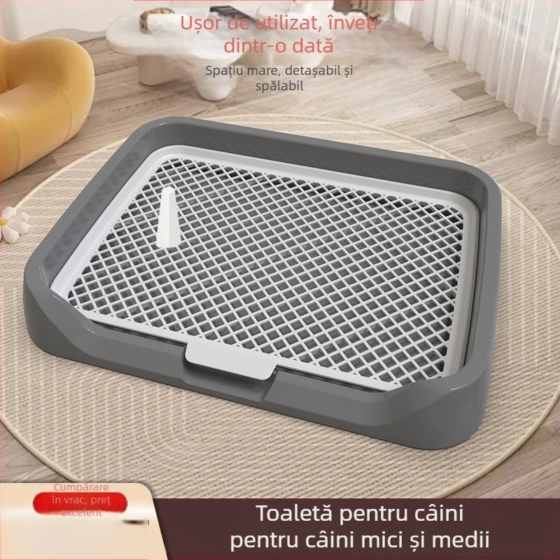 Toaletă pentru câini en-gros, tip plat, pisoar pentru câini mici, bazin cu nisip, placă de urină de dimensiuni mari și medii, rahat, toaletă pentru câini, artefact pentru caca