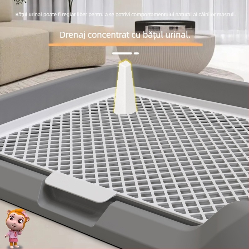 Toaletă pentru câini en-gros, tip plat, pisoar pentru câini mici, bazin cu nisip, placă de urină de dimensiuni mari și medii, rahat, toaletă pentru câini, artefact pentru caca