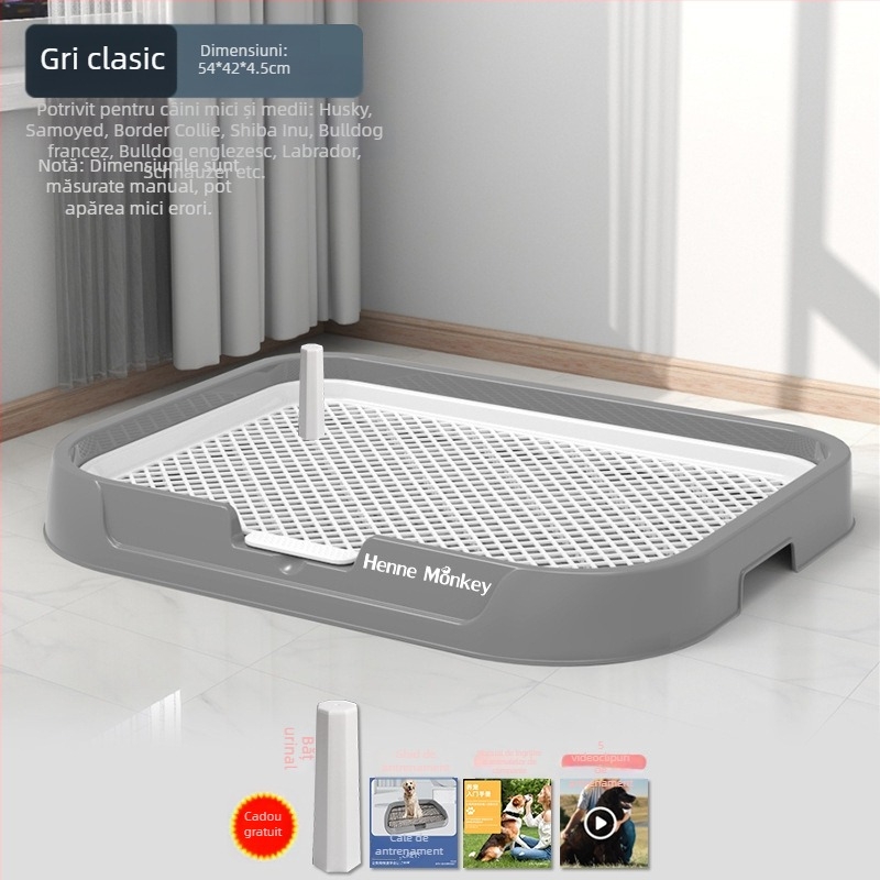 Toaletă pentru câini en-gros, tip plat, pisoar pentru câini mici, bazin cu nisip, placă de urină de dimensiuni mari și medii, rahat, toaletă pentru câini, artefact pentru caca