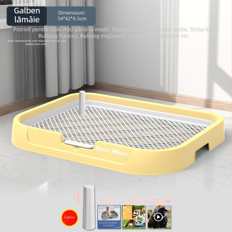 Toaletă pentru câini en-gros, tip plat, pisoar pentru câini mici, bazin cu nisip, placă de urină de dimensiuni mari și medii, rahat, toaletă pentru câini, artefact pentru caca