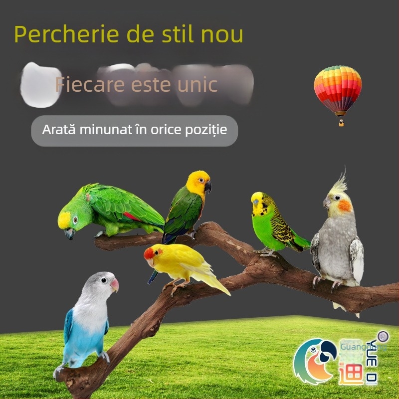 Yuedi struguri tijă de lemn stație pentru păsări stick struguri colivie măcinare gheare stick tijă papagal stație pentru păsări stick