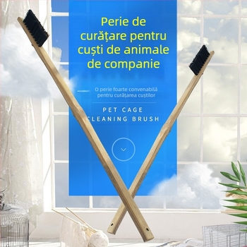 Perie de curățare a coliviei pentru papagali Big Brother, accesorii pentru colivie, iepuri, porcușori de Guineea, Totoro, perie de curățare a coliviei pentru animale de companie