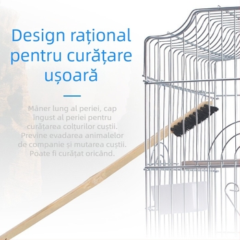 Perie de curățare a coliviei pentru papagali Big Brother, accesorii pentru colivie, iepuri, porcușori de Guineea, Totoro, perie de curățare a coliviei pentru animale de companie