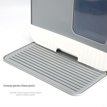 Litiera pentru pisici de tip casă, anti-stropire, sertar mare complet închis, deodorant pentru toaletă pentru pisici, litiera pentru pisici tinere