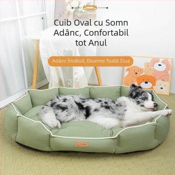 În stoc Kennel Technology Cloth rezistent la zgârieturi, saltea universală Four Seasons, saltea de dormit pentru pisici, cuib oval pentru câini de talie medie și mare