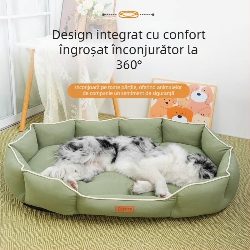În stoc Kennel Technology Cloth rezistent la zgârieturi, saltea universală Four Seasons, saltea de dormit pentru pisici, cuib oval pentru câini de talie medie și mare