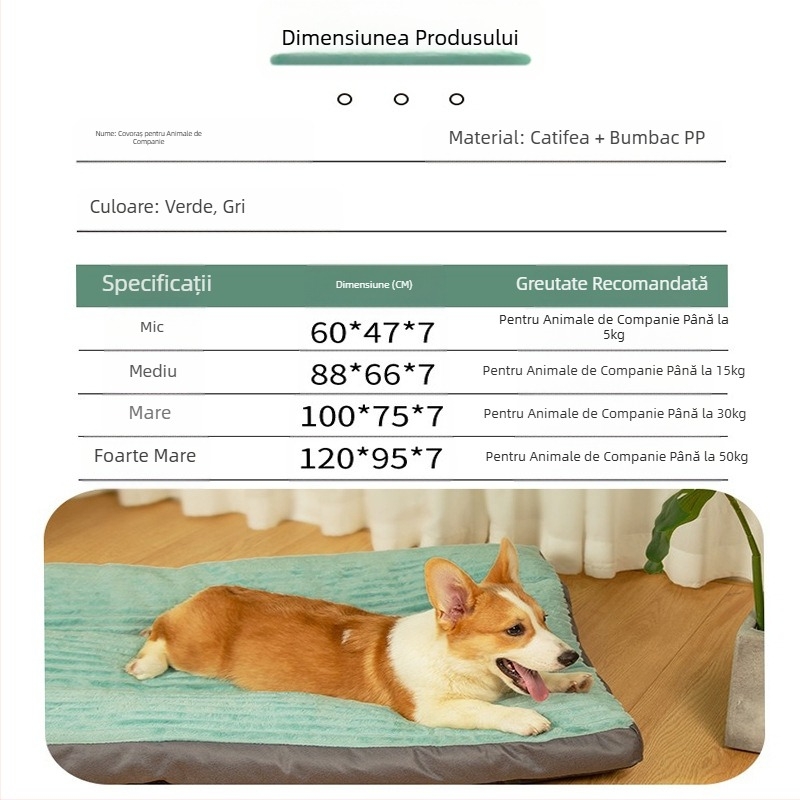 Covoraș pentru câini, saltea de dormit pentru animale de companie, covoraș cald, covoraș pentru pisici, covoraș pentru cușcă, covoraș pentru cuib de câine, covoraș universal Four Seasons