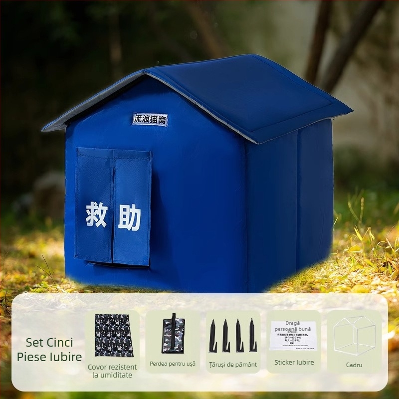 Toamna și iarna caldă și impermeabilă dragoste animale vagabonde arc casă pisică cuib zăpadă rece cort câine kennel cuib pentru animale de companie