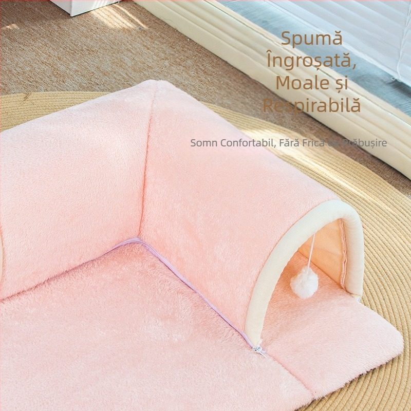 Four Seasons Cat Fun Play and Sleep One Tunnel Cat Nest Drill Earth Dragon Toy Hot Groasted Pet Nest Supplies