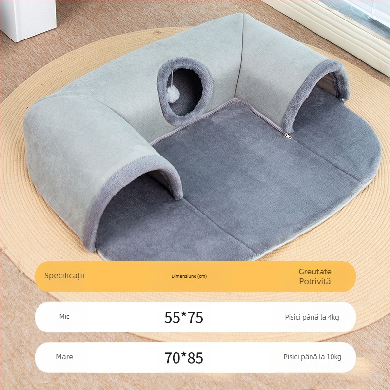 Four Seasons Cat Fun Play and Sleep One Tunnel Cat Nest Drill Earth Dragon Toy Hot Groasted Pet Nest Supplies