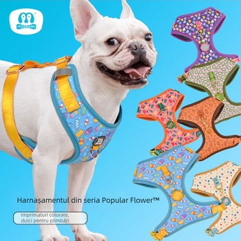 Pandantiv curea de piept pentru animale de companie, drăguț, de vară nouă, transfrontalieră, pentru câini de companie de talie medie și mare și câini de talie mare