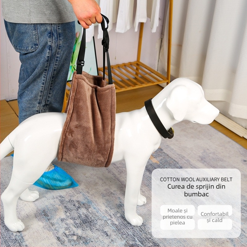 Centură de asistent pentru câini pentru câini în vârstă cu dizabilități, centură de asistent pentru exerciții de reabilitare pentru câini în vârstă, slăbiciune a membrelor posterioare, centură de asistent pentru animale de companie