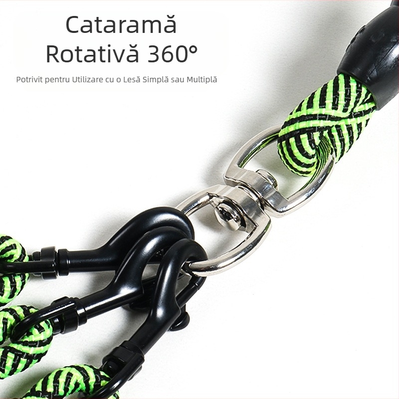 Lesă pentru animale de companie de la una la trei, lesă de la una la două, lesă pentru câini, lesă pentru câini, lesă cu capete multiple și capete duble detașabile, en-gros