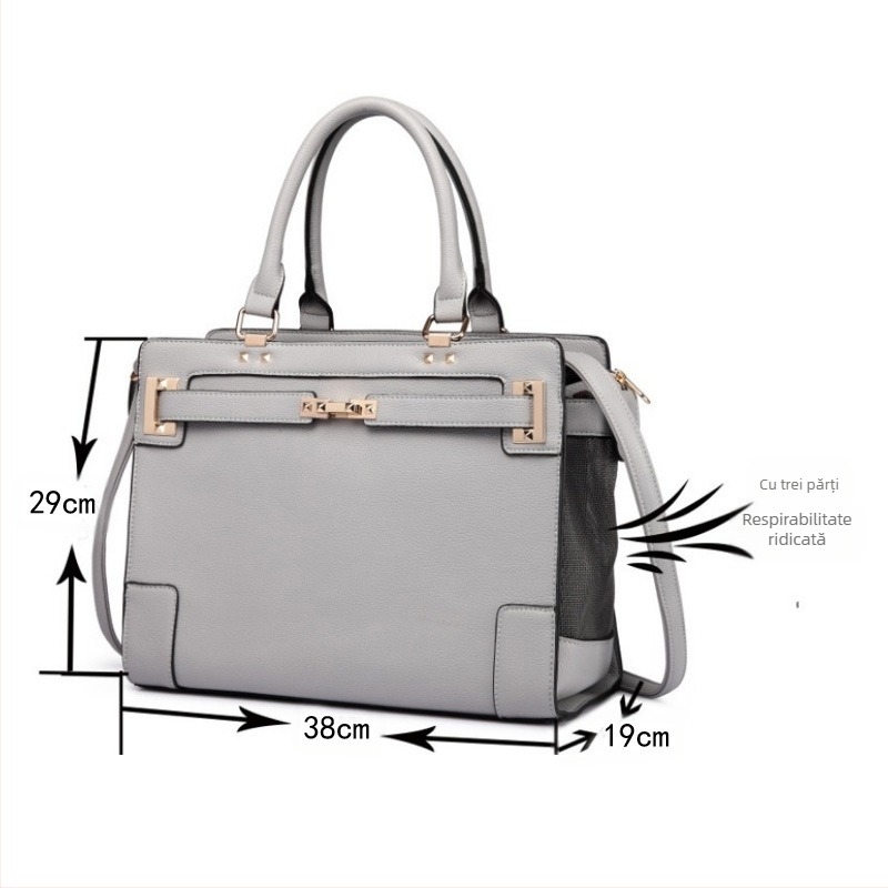 Nou PU Fashion Pet Bag Dog Outdoor Travel Bag Cat Bag Teddy Bomei Dog Outdoor Bag