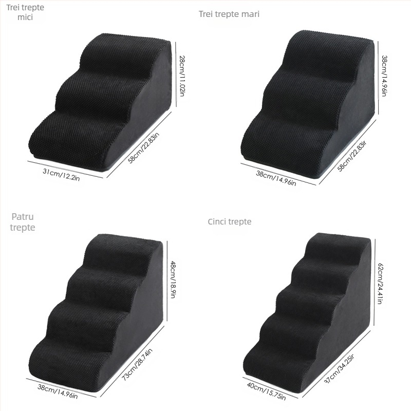 Scară pentru animale de companie Amazon tumu Xiyin, canapea extensibilă în sus și în jos, cu burete, treaptă în pantă, pentru pisici și câini mici