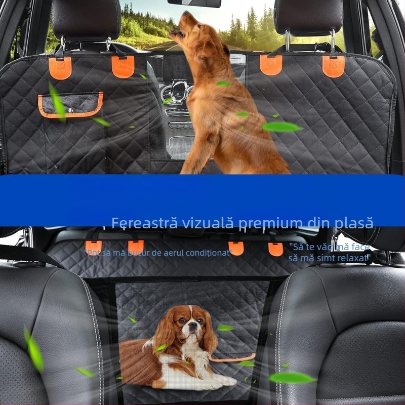 600D bumbac matlasat auto transfrontalier animale de companie provizii anti-murdar și impermeabil pernă pentru scaunul din spate al câinelui auto scaunul din spate câine covoraș