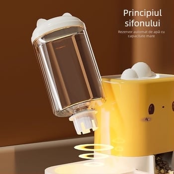 Hrănitor automat pentru pisici, bazin pentru hrană pentru pisici, bol cu orez, bol pentru hrană pentru câini, bol dublu cu apă potabilă, hrănire pentru pisici, artefacte, apă potabilă, mașină all-in-one