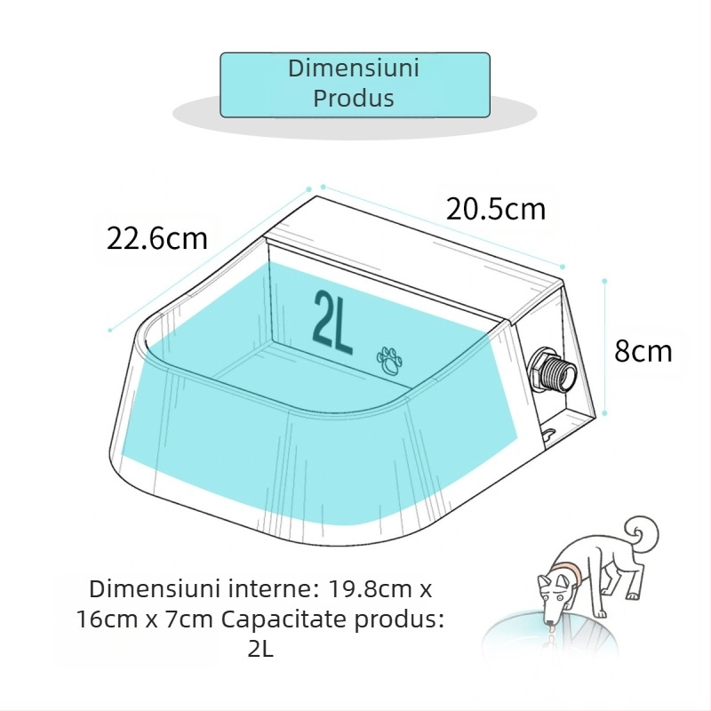 Bol pentru animale de companie Amazon, hrănitor pentru câini, stocare automată a apei, fântână de băut, bovine, ovine, bol pentru hrană pentru animale de companie, bol pentru câini, en-gros