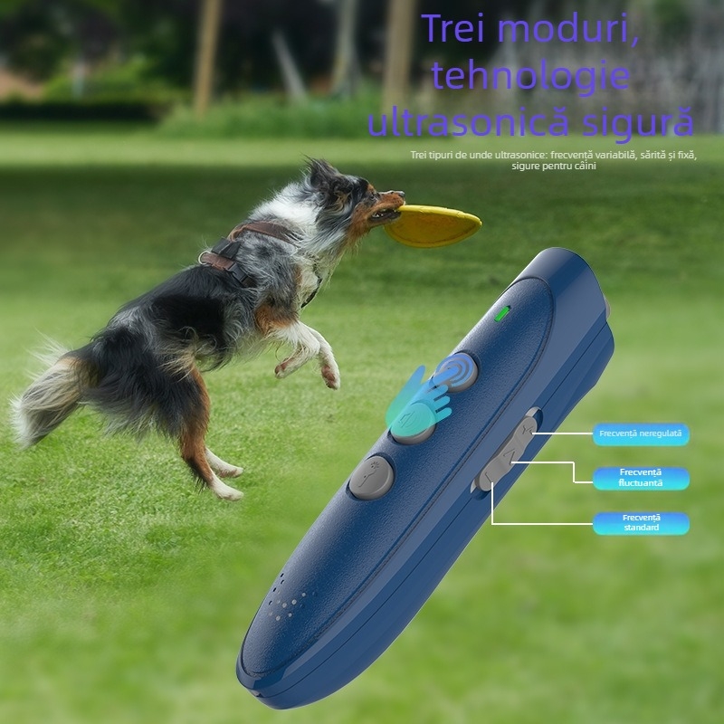 Repelent cu ultrasunete pentru câini Amazon, repelent pentru explozii transfrontaliere, dresor de câini portabil pentru exterior, oprirea lătrăturii, articole pentru animale de companie