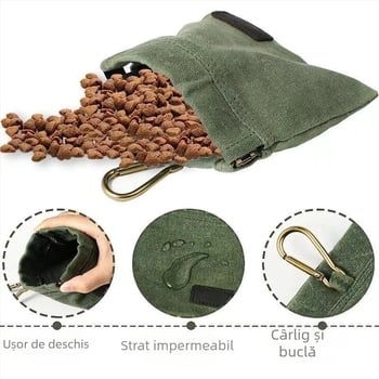 Geantă de talie pentru hrănirea animalelor de companie, nouă și fierbinte, transfrontalieră, geantă de antrenament pentru hrana animalelor de companie, geantă mică de agățat