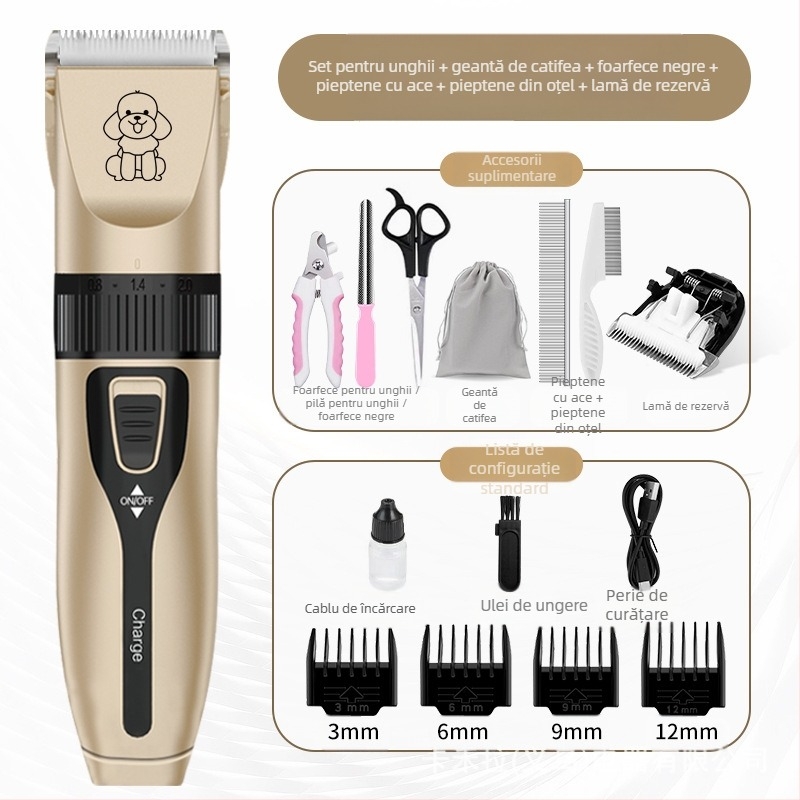 Tai Meng Mașină de tuns electrică pentru animale de companie Mașină de tuns electrică pentru câini Mașină de tuns pentru pisici Mașină de tuns pentru câini