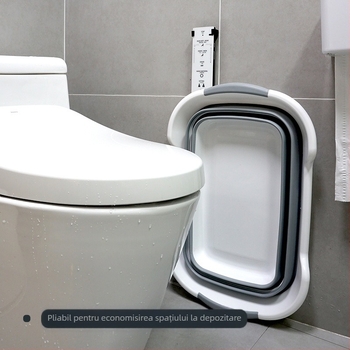 Cadă de baie pliabilă multifuncțională pentru copii, coș pliabil creativ, coș de depozitare pentru obiecte murdare de uz casnic pentru animale de companie, coș de baie pentru diverse obiecte
