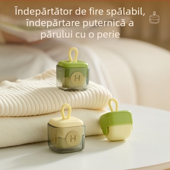 [Patrat pătrat] Îndepărtător de scame lavabil pentru haine, îndepărtare puternică a prafului și a scamelor, îndepărtător de scame portabil pătrat