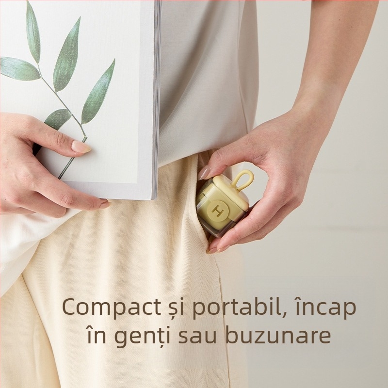 [Patrat pătrat] Îndepărtător de scame lavabil pentru haine, îndepărtare puternică a prafului și a scamelor, îndepărtător de scame portabil pătrat