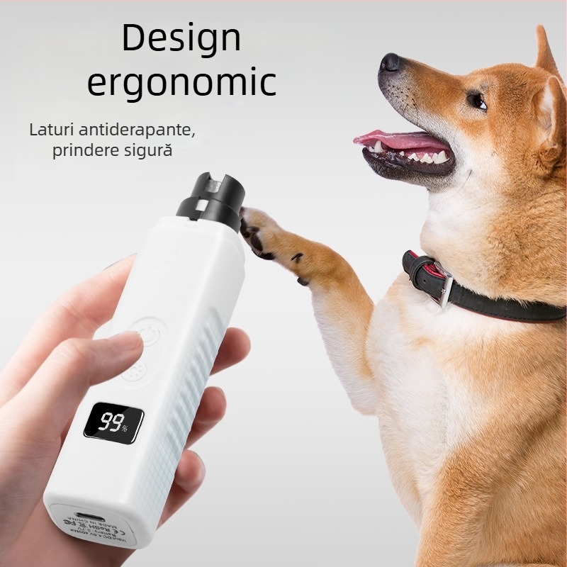 Ascuțitoare de unghii pentru animale de companie, unghiere pentru animale de companie cu lumină, unghiere pentru câini și pisici, ascuțitoare de unghii pentru animale de companie