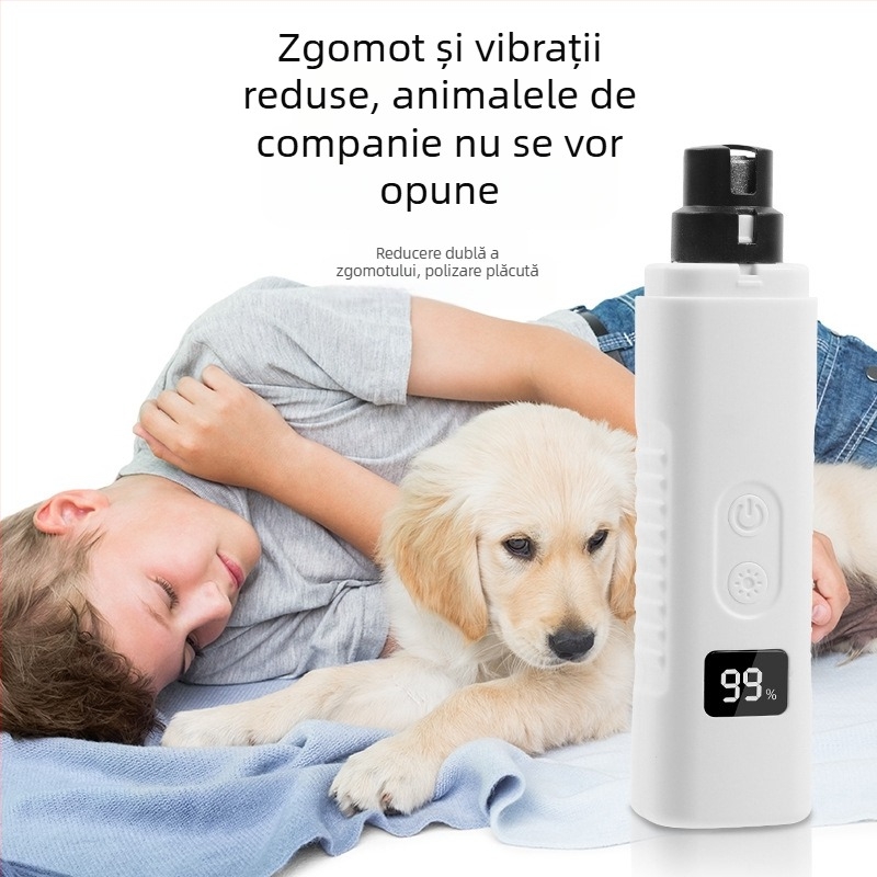Ascuțitoare de unghii pentru animale de companie, unghiere pentru animale de companie cu lumină, unghiere pentru câini și pisici, ascuțitoare de unghii pentru animale de companie