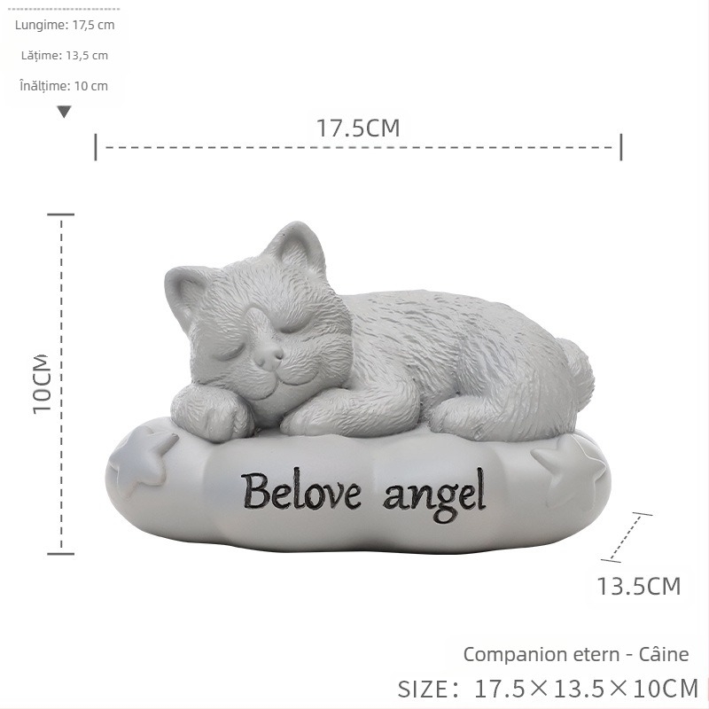Urnă memorială pentru animale de companie, imitație de rășină animală transfrontalieră, cutie de incinerare pentru câini și pisici, en-gros