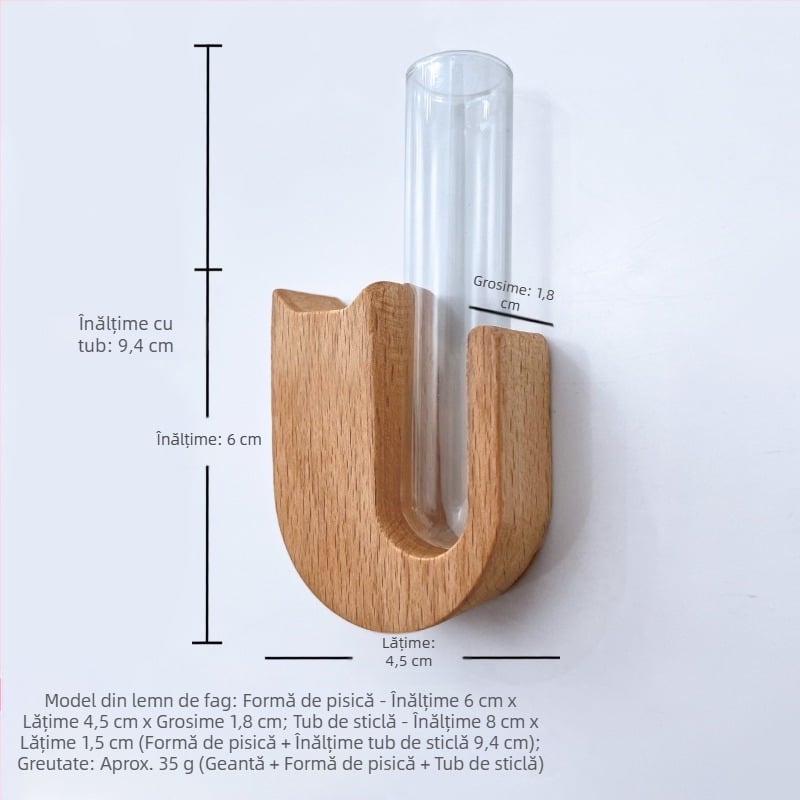 Cutie comemorativă din lemn masiv pentru păr de animale de companie, cu barbă de pisică, colecție de autocolante pentru frigider, suvenir, colector de barbă de câine și pisică