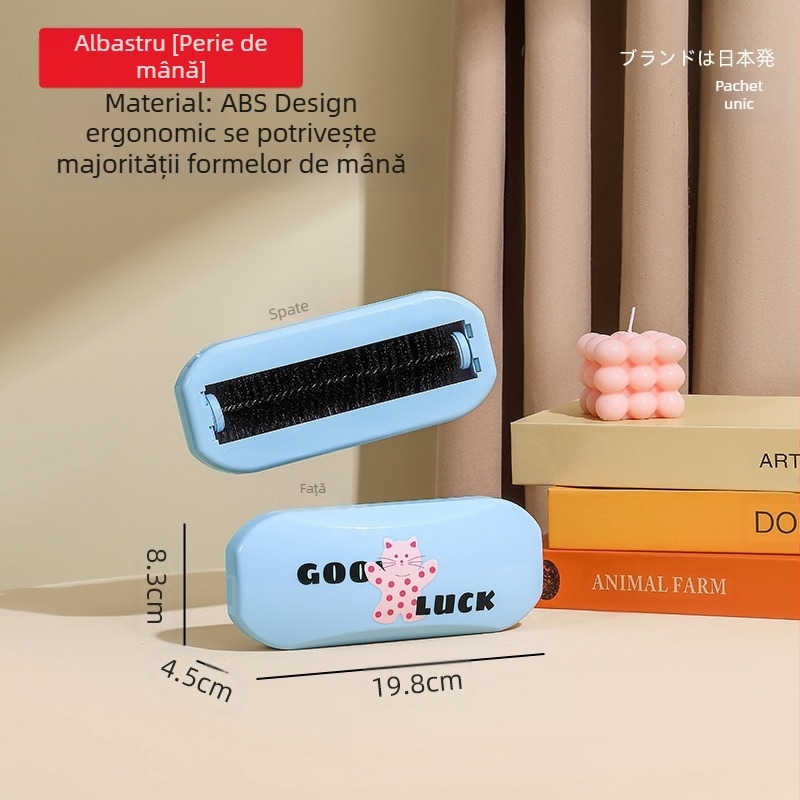 Perie de curățare japoneză nouă, perie de praf, dispozitiv de curățare multifuncțională pentru haine de uz casnic, dispozitiv de păr lipicios, resturi de coajă de fructe