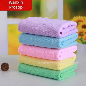 En-gros 30 * 70 în relief cu cap de urs colorat, prosop de un dolar, prosop de spălare moale și absorbant, cu scame