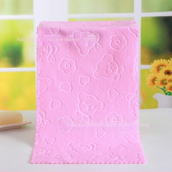 En-gros 30 * 70 în relief cu cap de urs colorat, prosop de un dolar, prosop de spălare moale și absorbant, cu scame