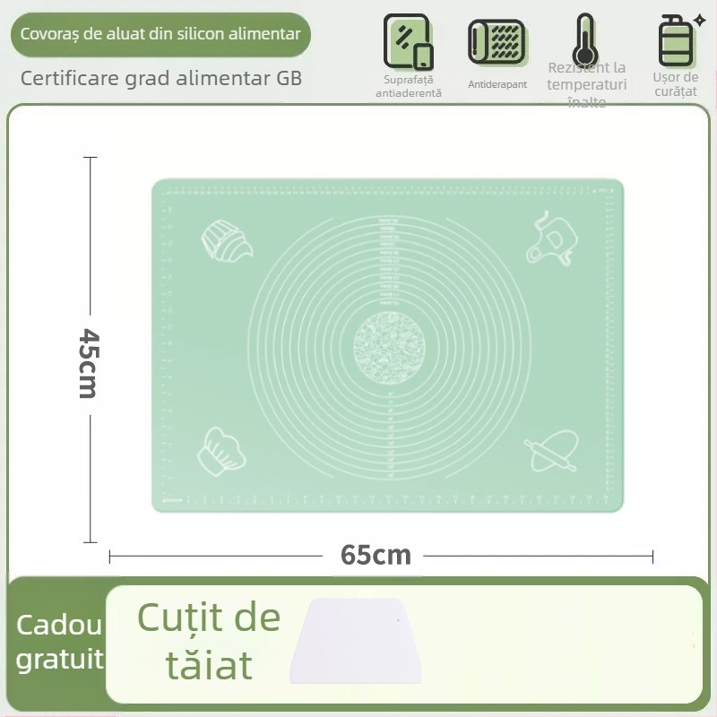 Silicon frământat covor alimentar de calitate superioară tăiței de uz casnic și panou covor antiderapant mare găluște a face bord pentru bucătărie