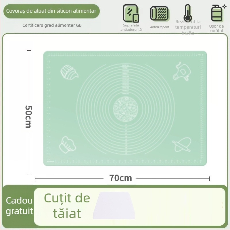 Silicon frământat covor alimentar de calitate superioară tăiței de uz casnic și panou covor antiderapant mare găluște a face bord pentru bucătărie